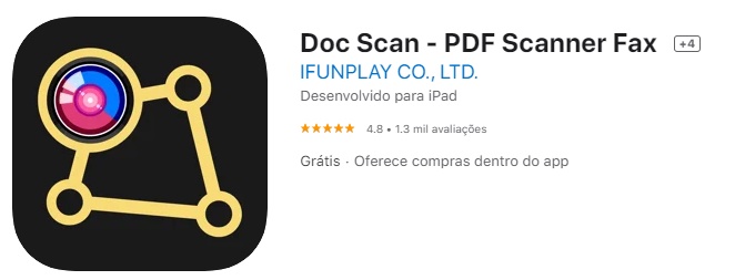 Aplicación Para Escanear Documentos Con El Celular iPhone / Fuente: App Store